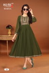 Marya By Dee Cee Naira Cut Plain Georgette Kurtis Wholesale Price IN Surat